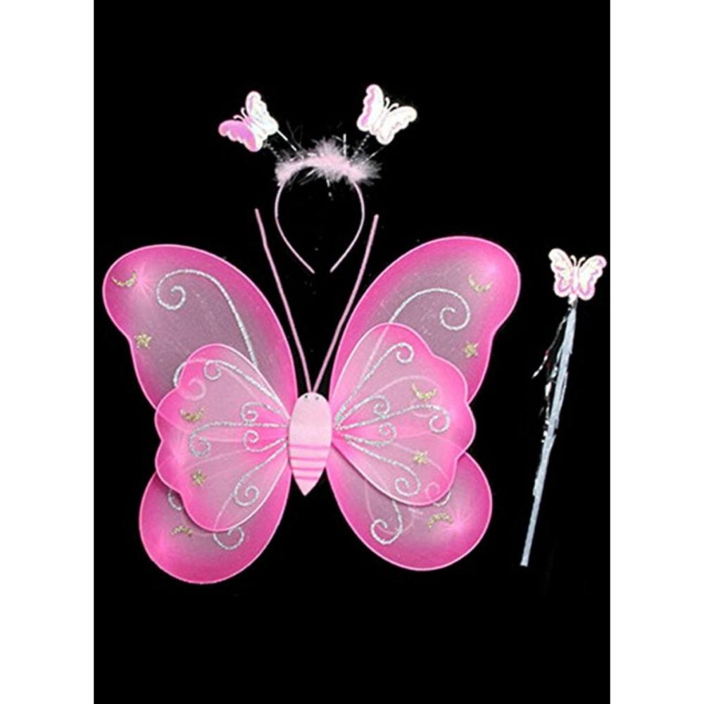 فانسي دريسويل طقم أجنحة فراشة للحفلات 3 قطعة - مقاس واحد