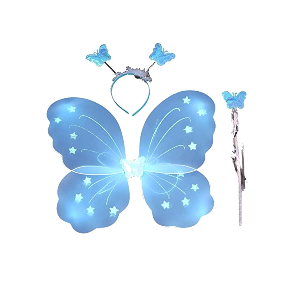 فانسي دريسويل طقم أجنحة فراشة للحفلات 3 قطع - مقاس واحد