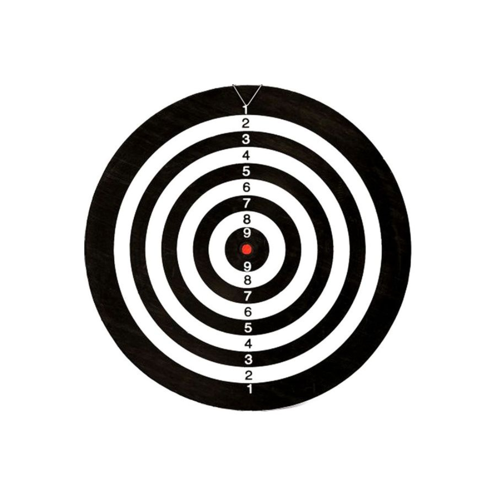 ميس آند شيف لوحة تصويب قابلة للحمل مزدوجة الوجه مع 6 أسهم - 17 بوصة 