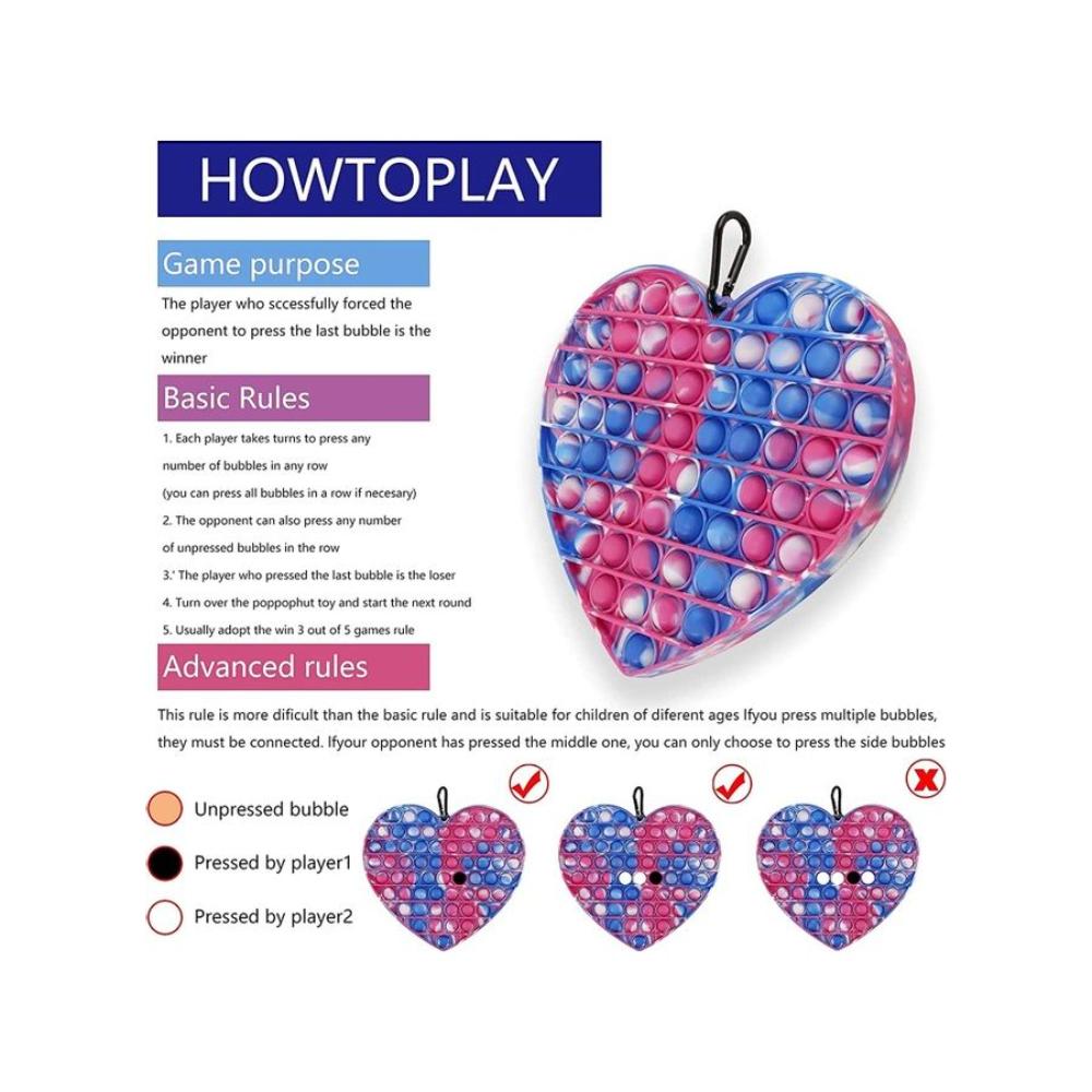 لعبة تفاعل حسي على شكل فقاعات قابلة للضغط لتخفيف التوتر 