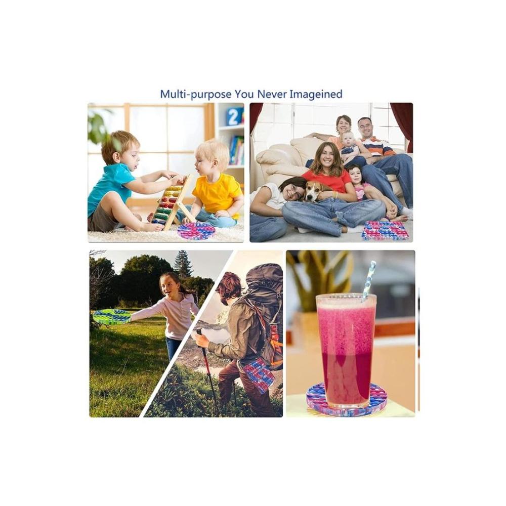 لعبة تفاعل حسي على شكل فقاعات قابلة للضغط لتخفيف التوتر 