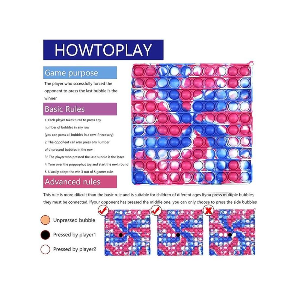 لعبة فقاعات الضغط الحسية فيدجيت 