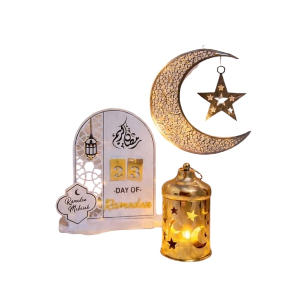 بوكس زينة رمضان المميز الفضيه