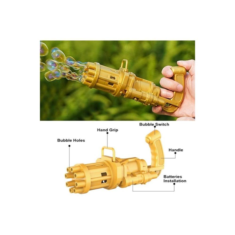 لعبة مسدس كهربائي لصنع الفقاعات - 8 فتحات 