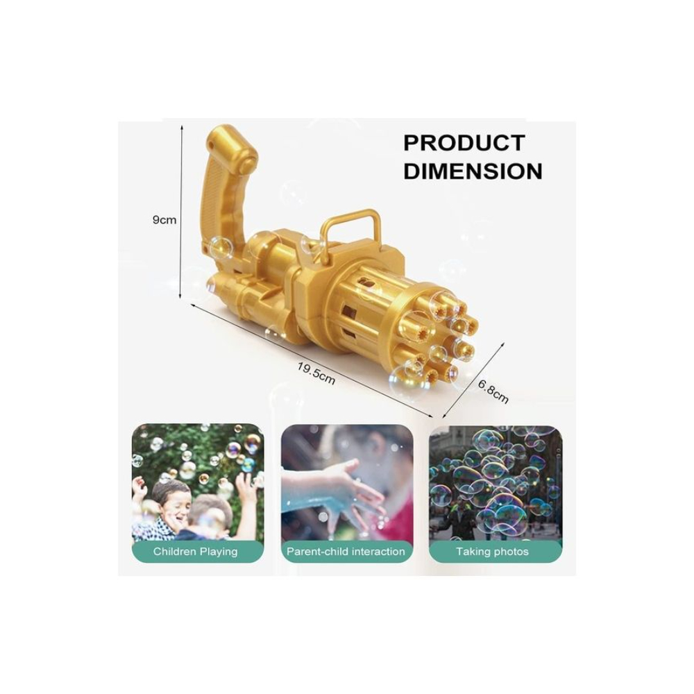 لعبة مسدس كهربائي لصنع الفقاعات - 8 فتحات 