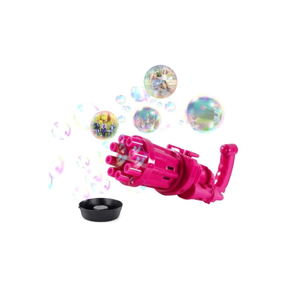 لعبة مسدس كهربائي لصنع الفقاعات - 8 فتحات 