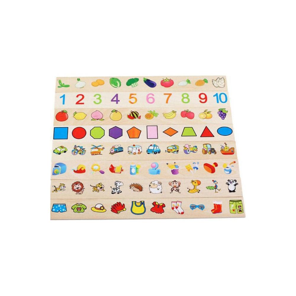  لعبة صندوق تعلم تصنيف المعرفة الخشبي