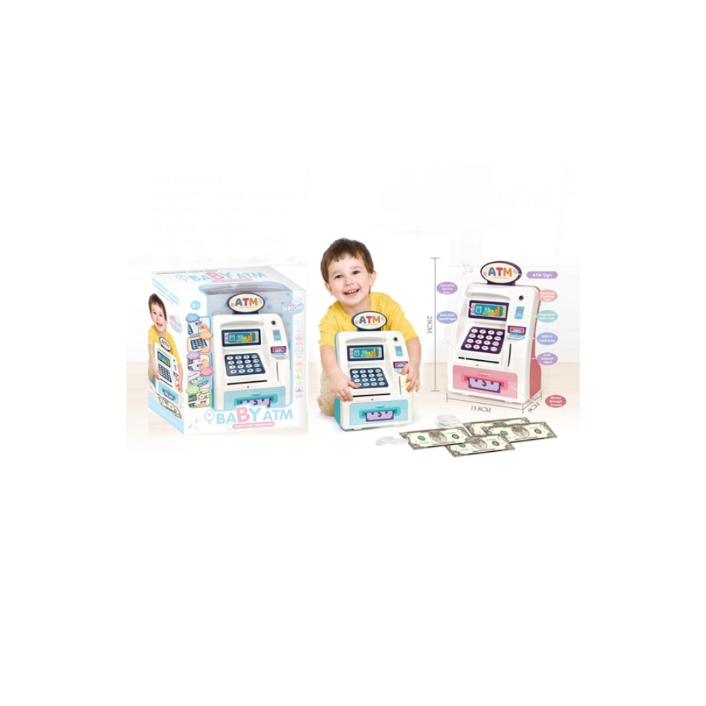 فاميلي سنتر ماكينة صراف آلي للأطفال طراز 24-3005WF - 25x15.8x9 سم