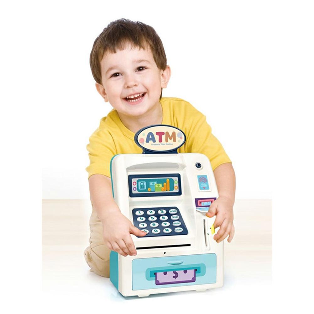 فاميلي سنتر لعبة تسجيل المدفوعات الإلكترونية للأطفال مع إضاءة وموسيقى - 23x10.5x27 سم
