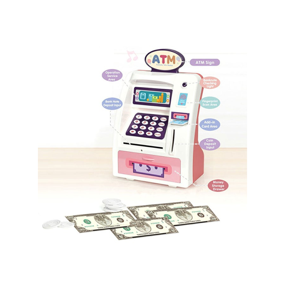 فاميلي سنتر لعبة تسجيل المدفوعات الإلكترونية للأطفال مع إضاءة وموسيقى - 23x10.5x27 سم