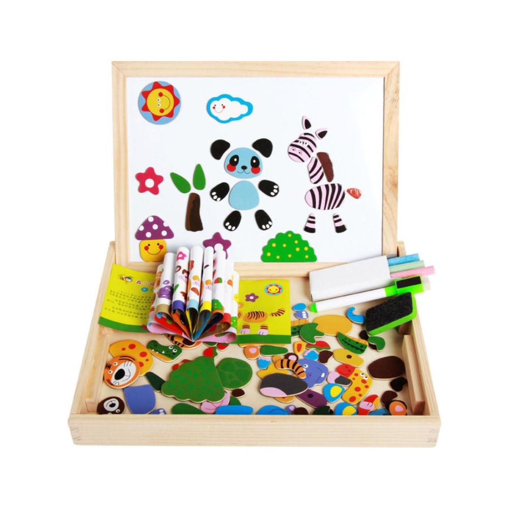 مس تيارا لعبة بازل مغناطيسي خشبي متعدد الوظائف 