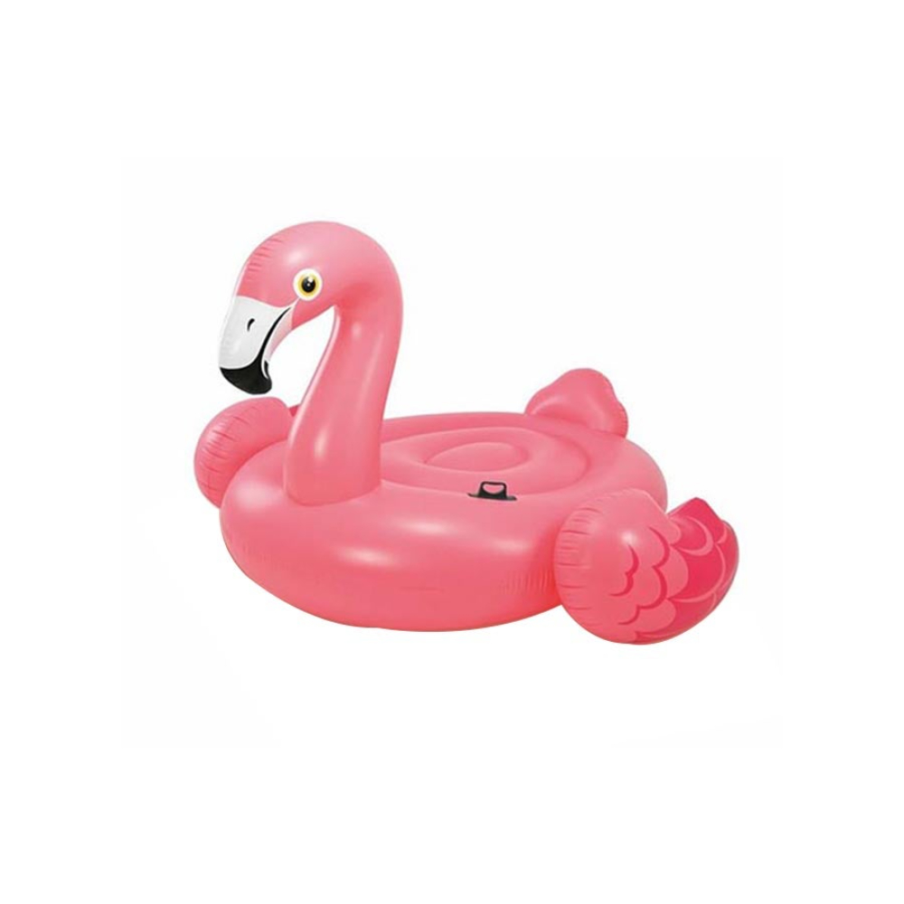  انتكس عوامة سباحة شكل طائر فلامنغو وردي - 203x196x124 سم
