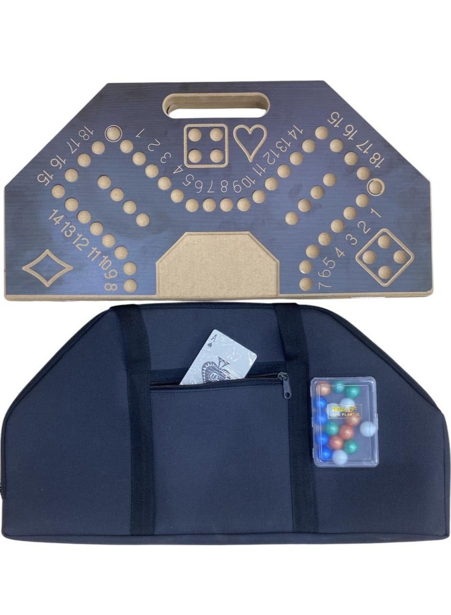 لعبة مرح لعبة جاكارو خشبية مرقمة قوية مع شنطة فاخرة مقاس 45x45 سم