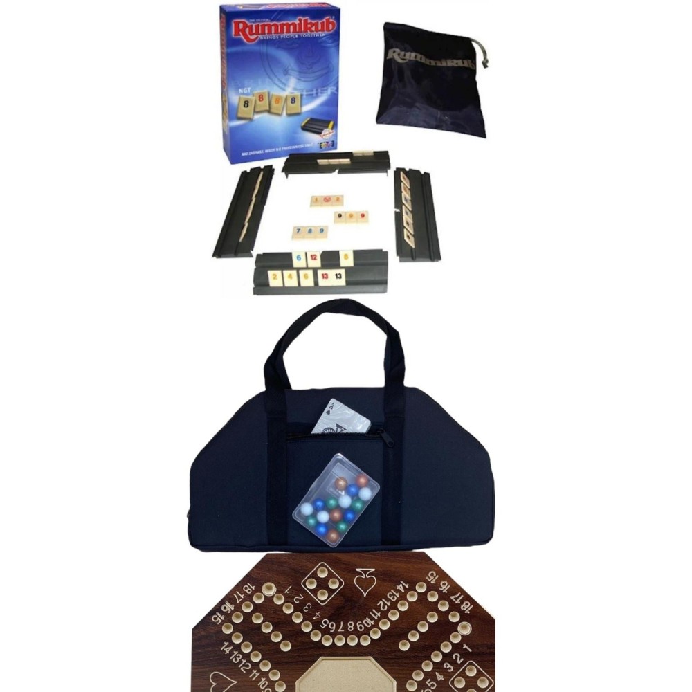 لعبة مرح لعبة جاكارو مرقمة 4 لاعبين مع شنطة مقاس 40x40 سم + لعبة روميكوب أوكي التركية