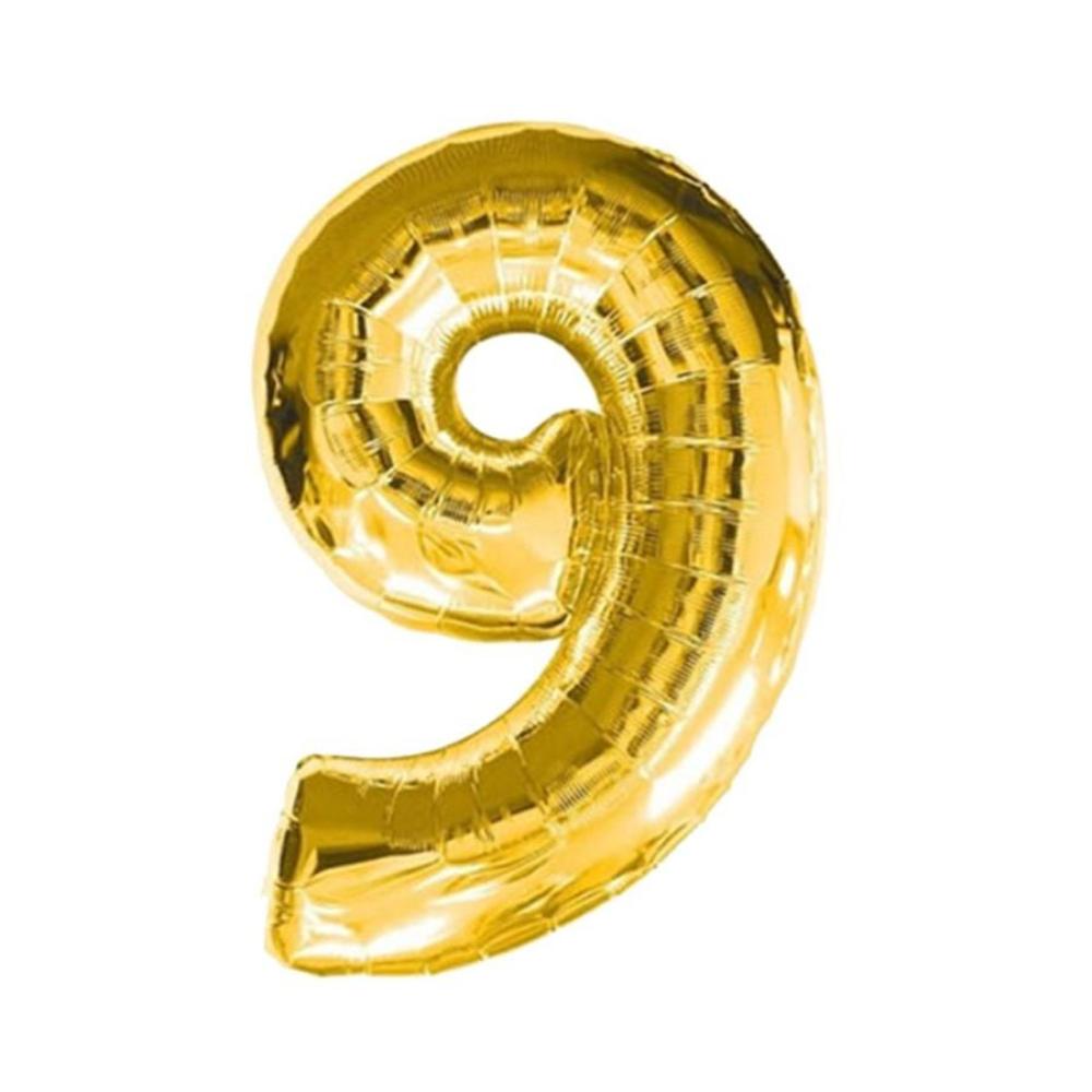جولد إيدج بالون رقم 9 من القصدير - 32 بوصة 