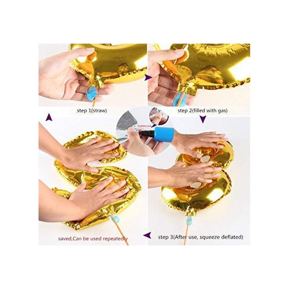 بارتي تايم بالون قصدير حرف D - 16 بوصة 