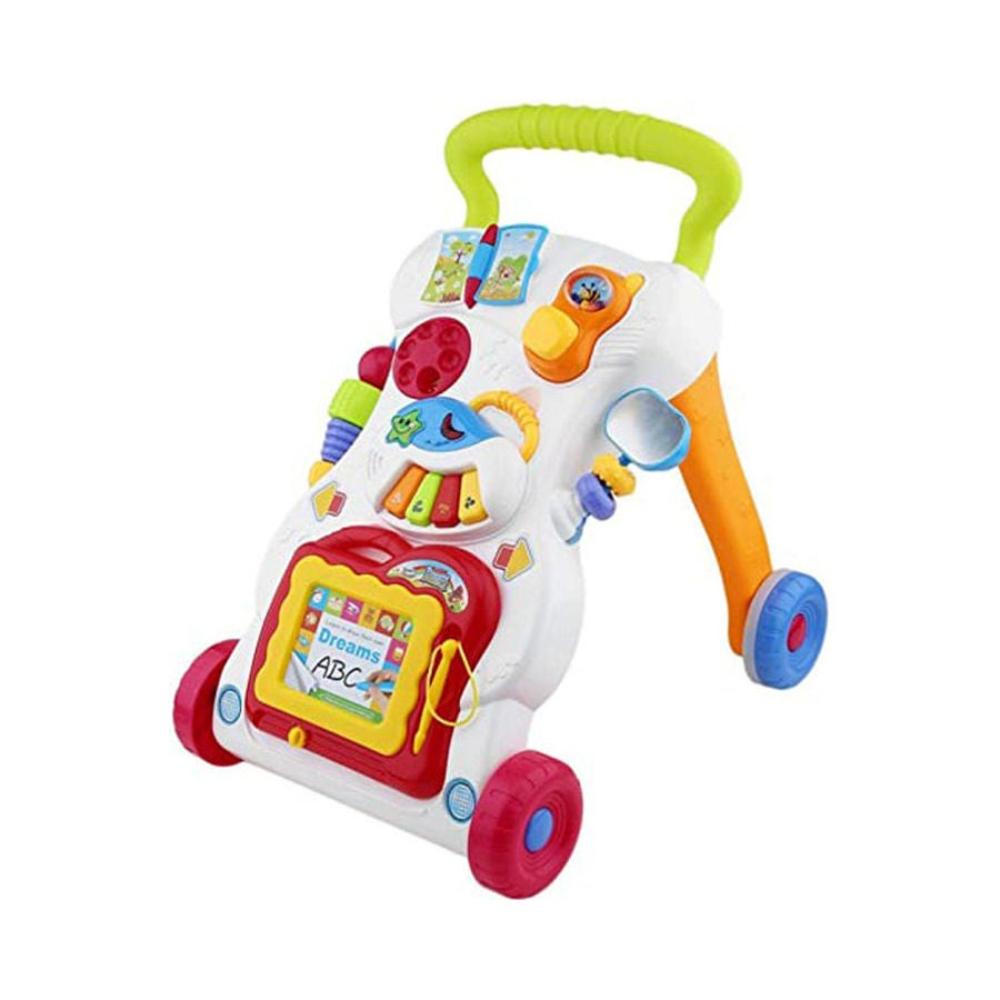  مشاية أطفال 2 في 1 تعمل بالدفع مزودة بأضواء وأصوات