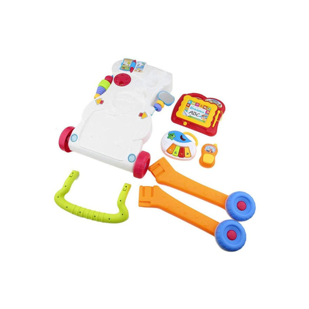  مشاية أطفال 2 في 1 تعمل بالدفع مزودة بأضواء وأصوات