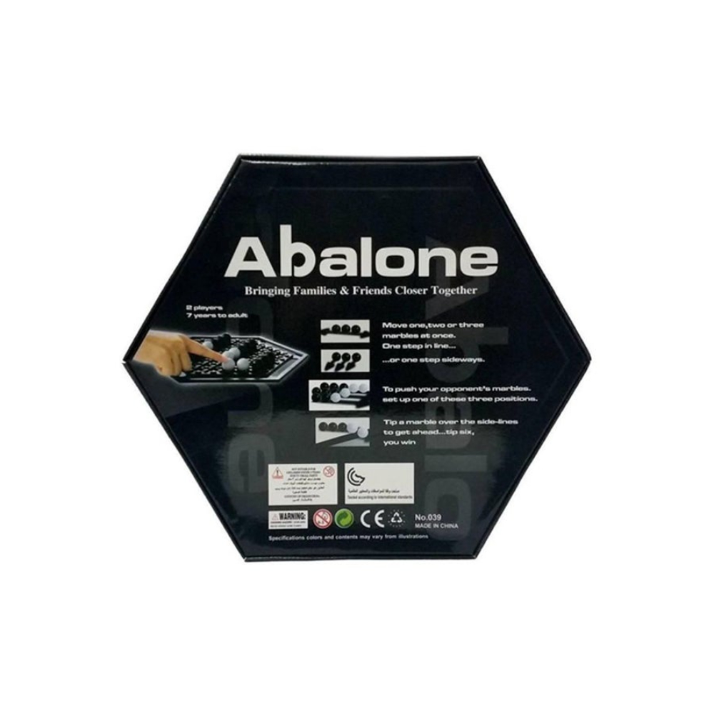 أبالون لعبة لوحية استراتيجية بكرات رخامية باللونين الأبيض والأسود