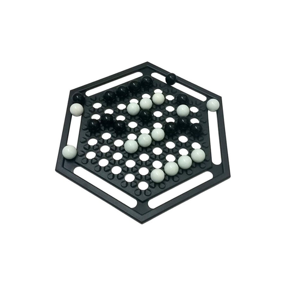 أبالون لعبة لوحية تعليمية استراتيجية كرات رخامية باللونين الأبيض والأسود