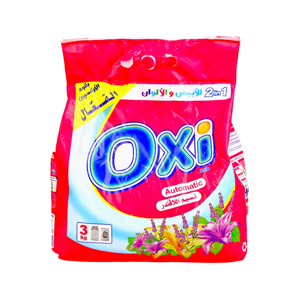 مسحوق غسيل الأقمشة أوكسي برايت بخلاصة نسيم اللاڤندر - 3 كيلو