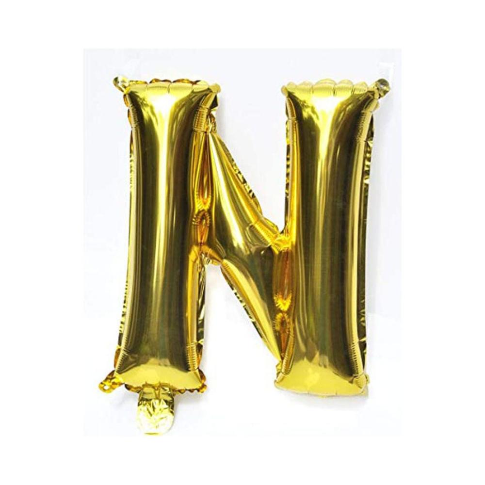 بالون حرف N بحجم 16 بوصة موديل 91D856LQ - ذهبي