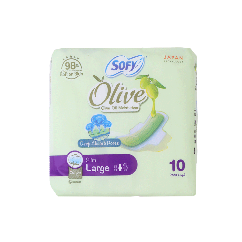 سوفي فوط صحية بمرطب زيت الزيتون - 10 فوط