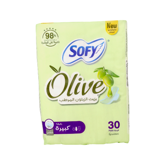 سوفي فوط نسائية رقيقة بزيت الزيتون مقاس 29 - 30 قطعة