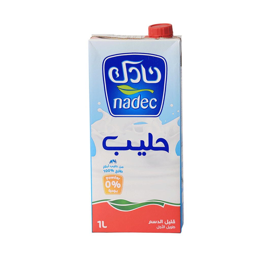 نادك حليب قليل الدسم - 1 لتر 