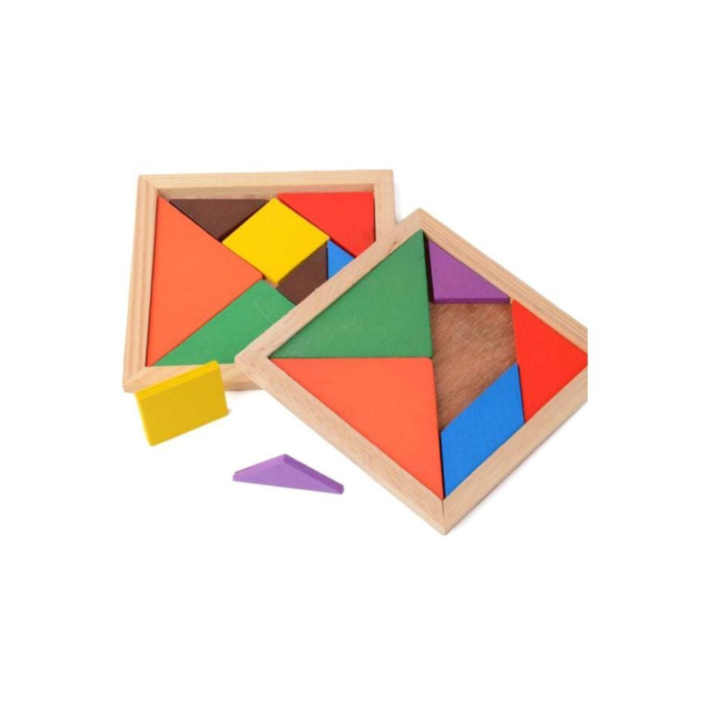 لعبة تعليمية هندسية من الخشب