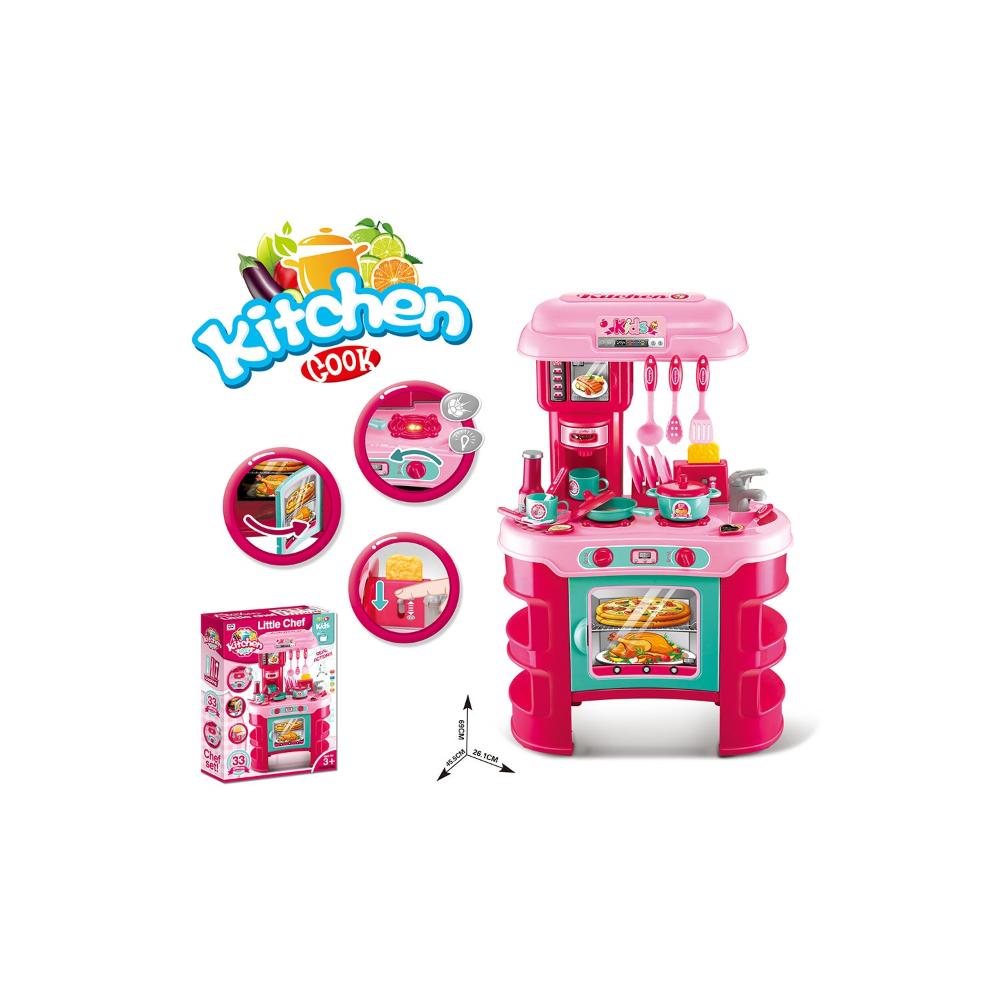 شونج تشينج مطبخ محمول للأطفال بضوء وموسيقى