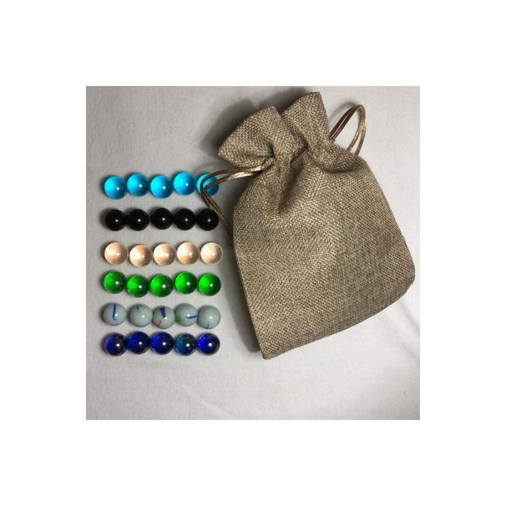 طقم كرات زجاجية جي ام دي 30 قطعة - 1.6 سم