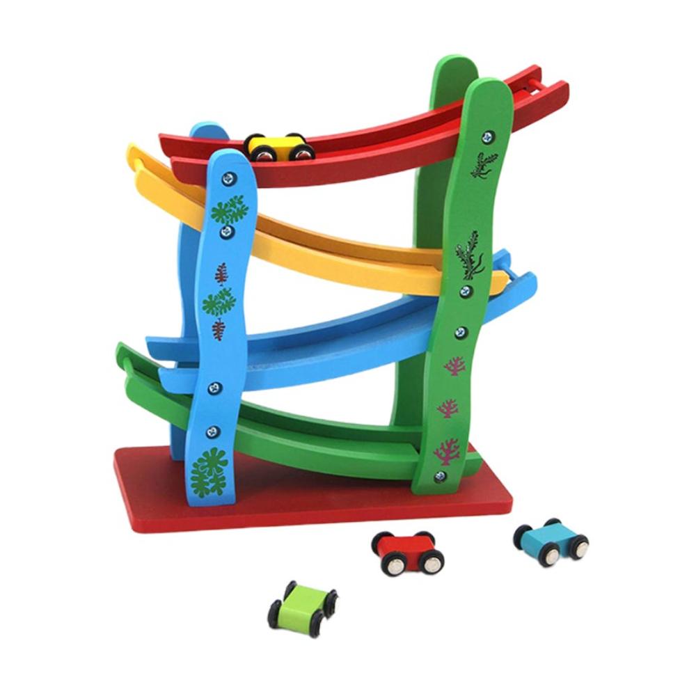 طقم سيارات سباق بمسار زلق