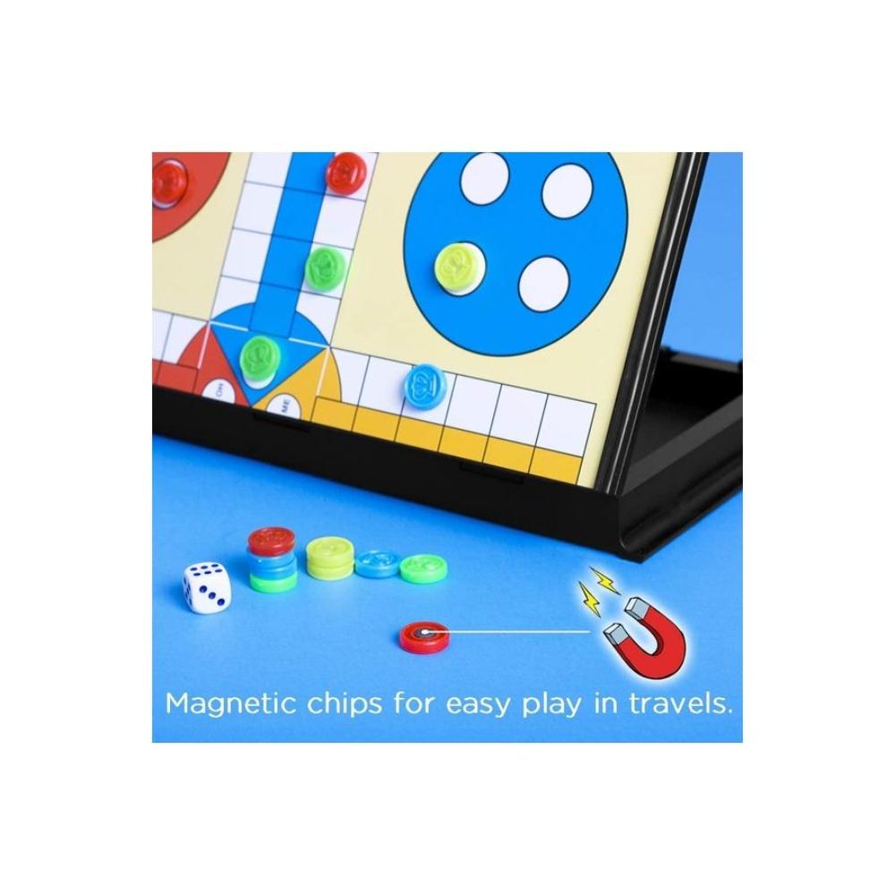 مارجون لعبة لودو اللوحية المغناطيسية القابلة للطي - 4 لاعبين