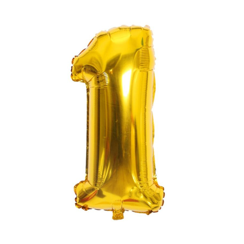 كول بيبي بالون رقم 1 من ورق الألومنيوم لحفلات الاحتفال - 40 بوصة