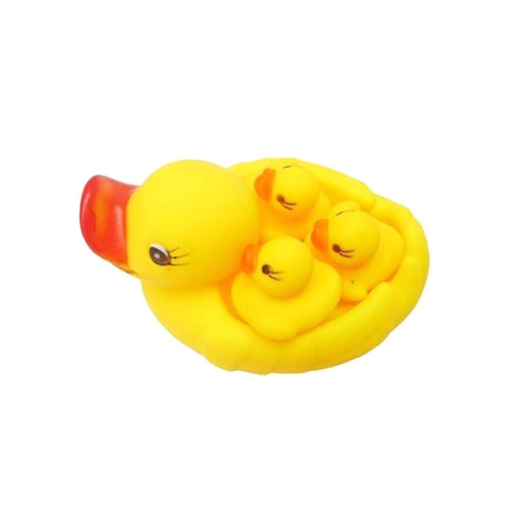 طقم دمى بط للإستحمام 4 قطع - 3.2 بوصة