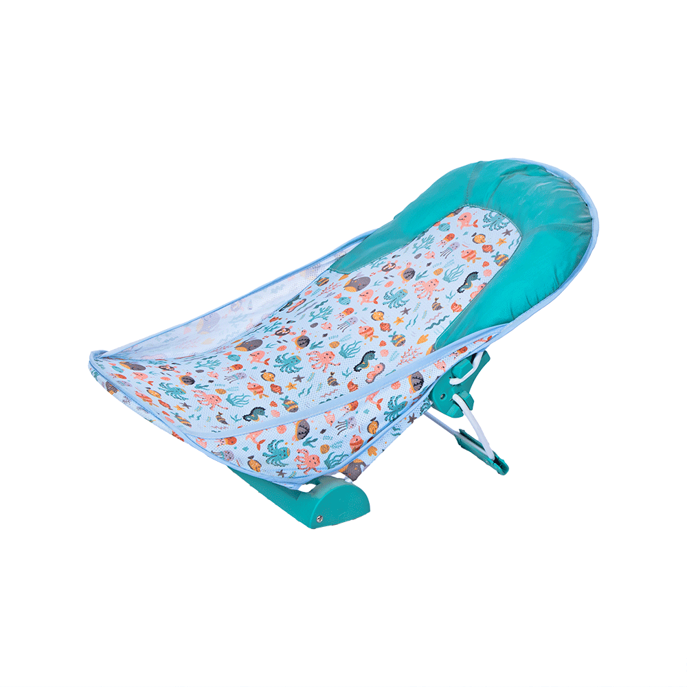 مقعد استحمام للأطفال بتصميم عالم البحار - متعدد الألوان