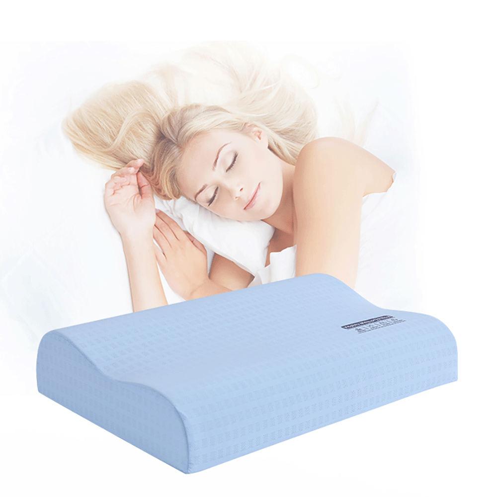 سليب ويل مخدة نوم طبية مريحة موديل FP03 بلس - ازرق فاتح