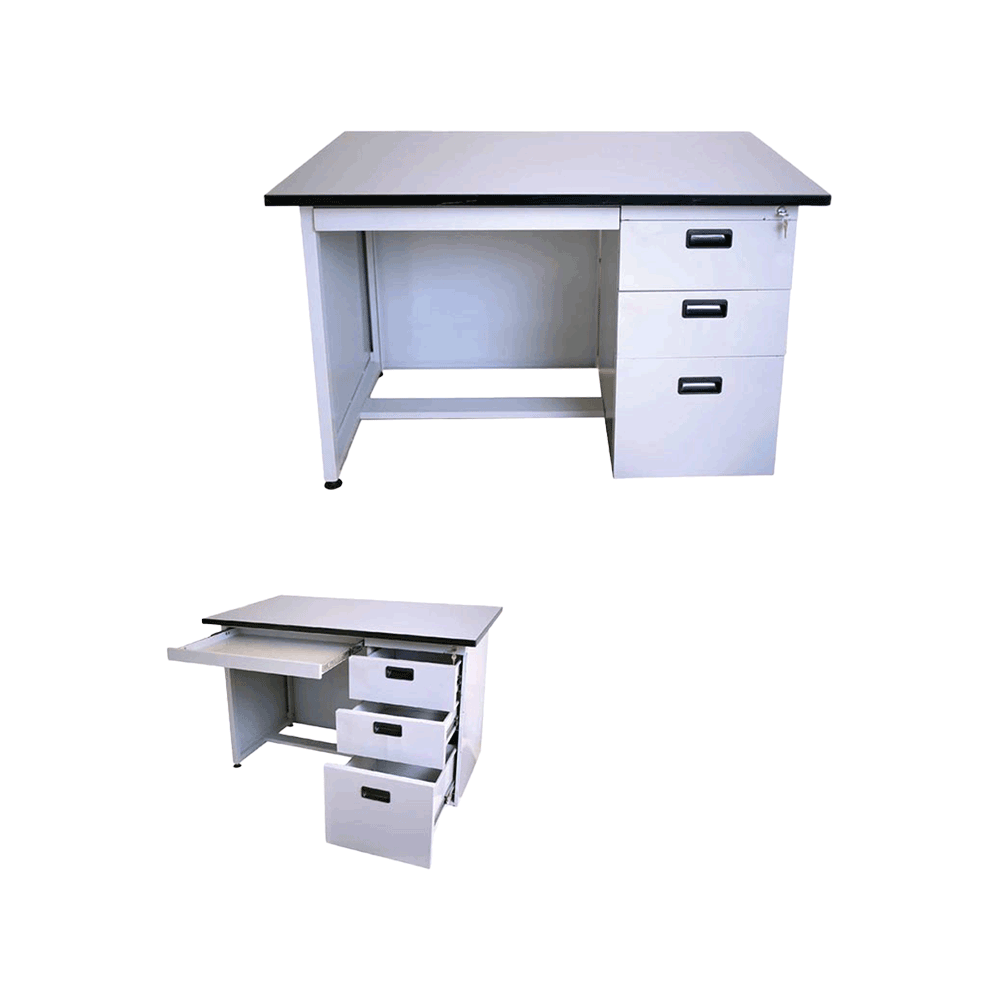 مكتب مكتبي بأربعة أدراج موديل AF 120 - أبيض 