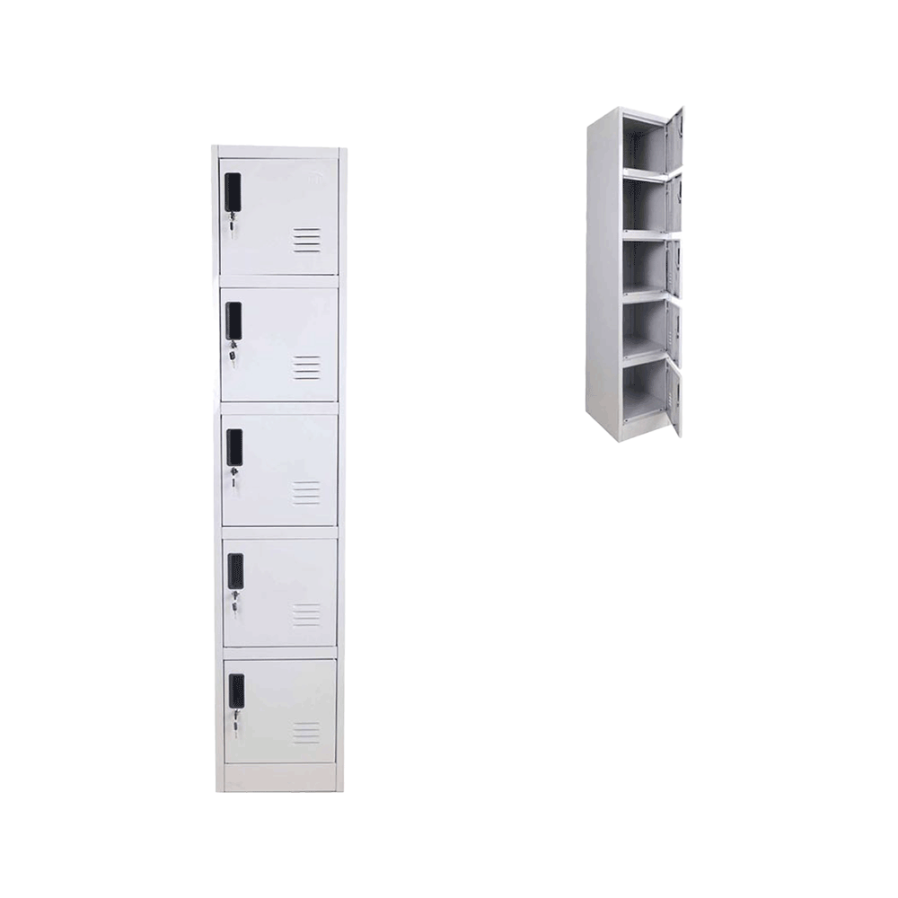 خزانة أمان مكتبية بخمسة أقفال موديل AF 5185 - أبيض