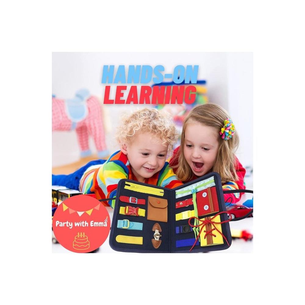 شو وو لعبة بيزي بورد اللوحية للأطفال من مجموعة ألعاب مونتيسوري