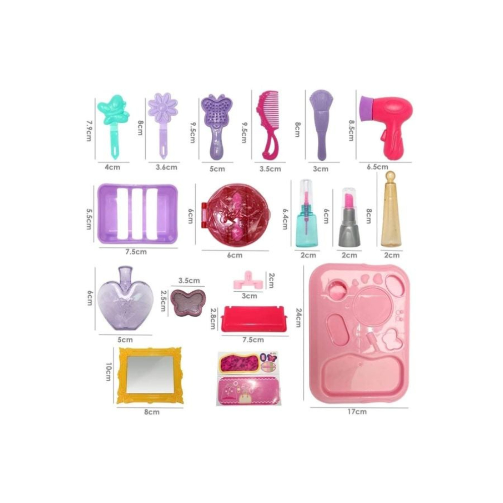 ترولز طقم مكياج للعب - 21 قطعة