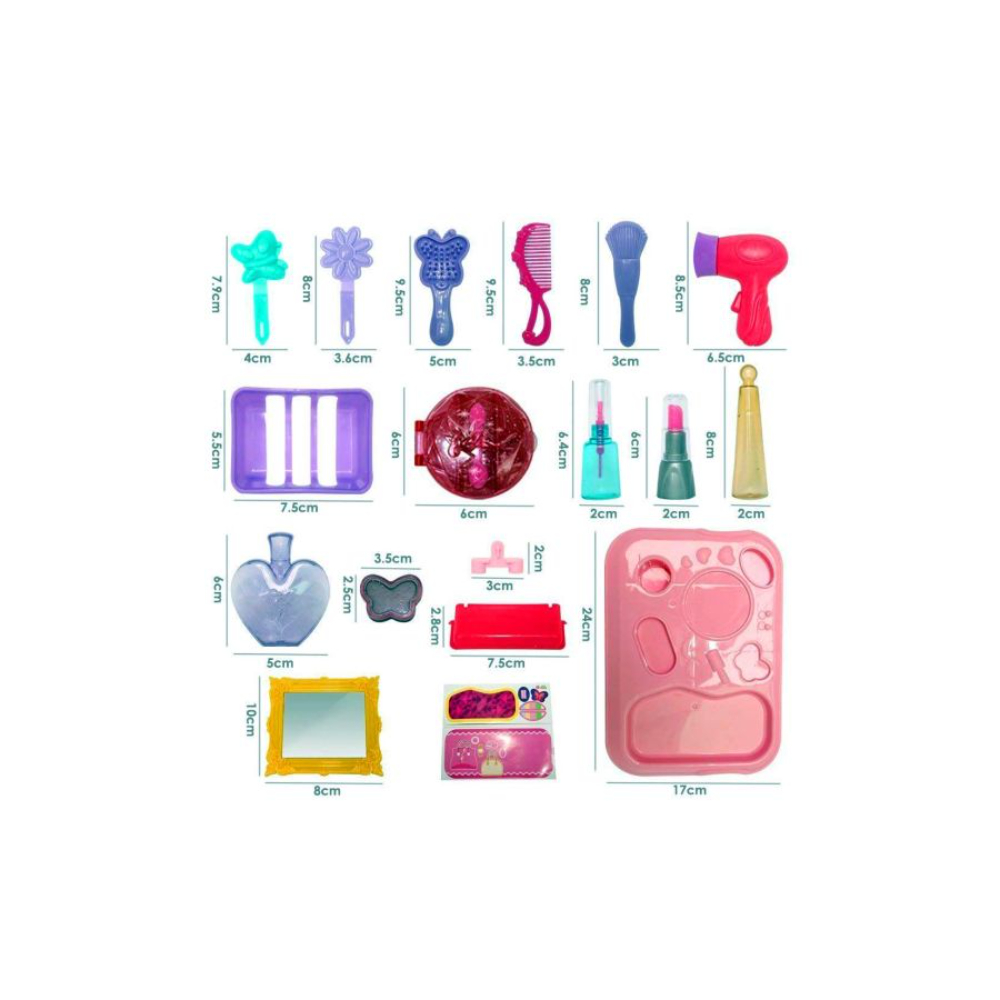 ماجيك واند مجموعة أدوات مكياج للعب التظاهري - 21 قطعة