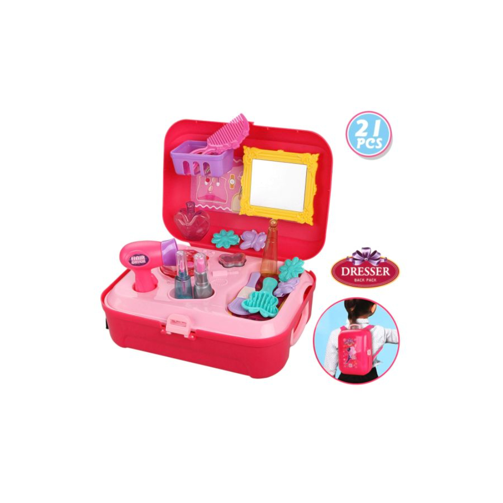 ماجيك واند مجموعة أدوات مكياج للعب التظاهري - 21 قطعة