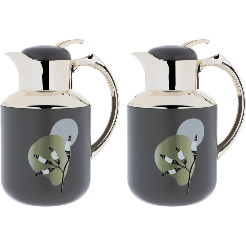 السيف غاليري طقم ثلاجات فلوريا برو سعة 1/0.5 لتر/رمادي غامق