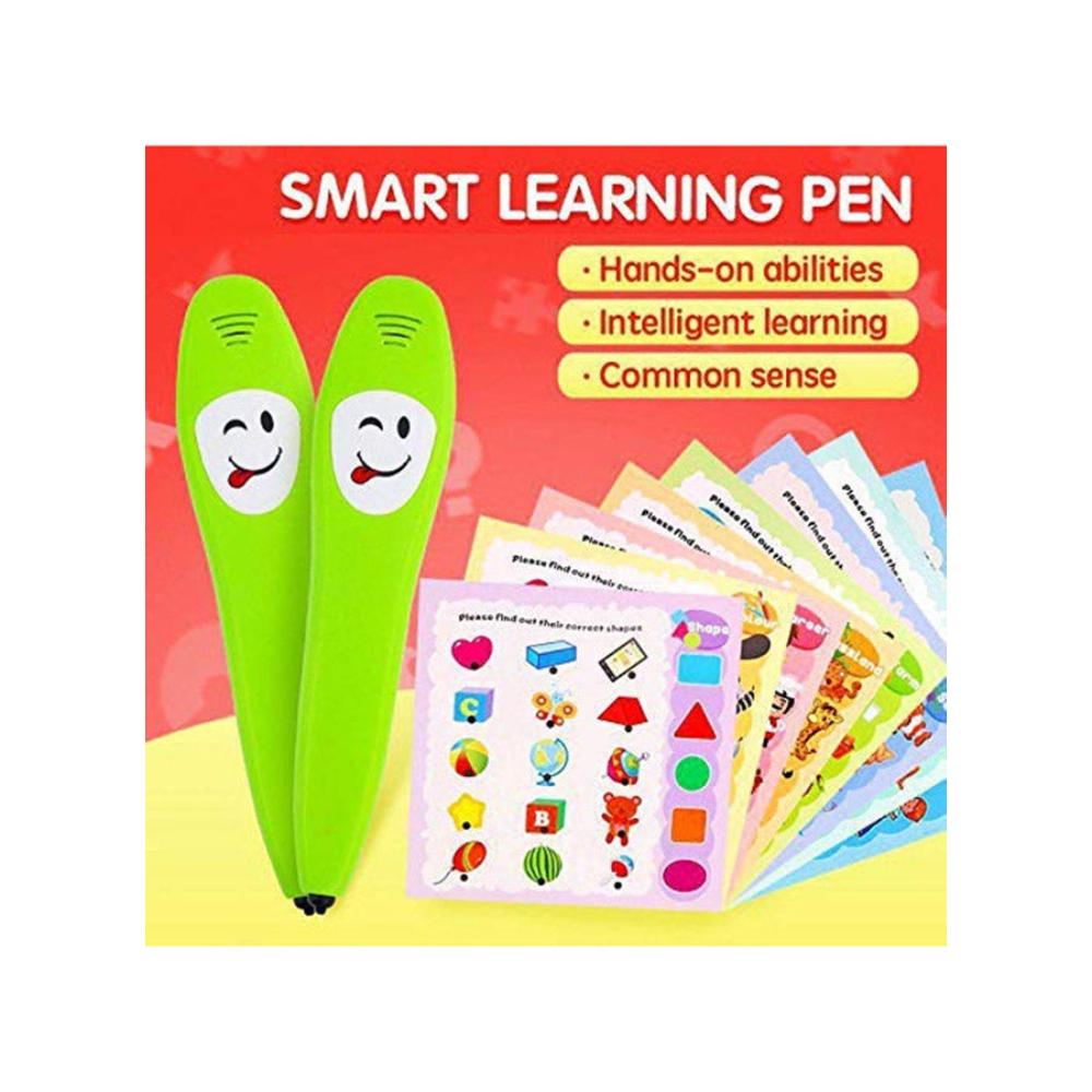  بطاقات تعليمية مع قلم تعليمي