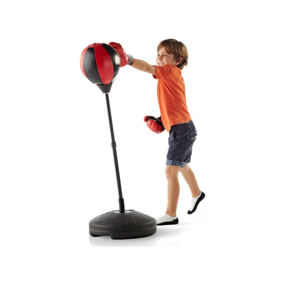 مجموعة ملاكمة كرة لكم مع حامل وقفازات