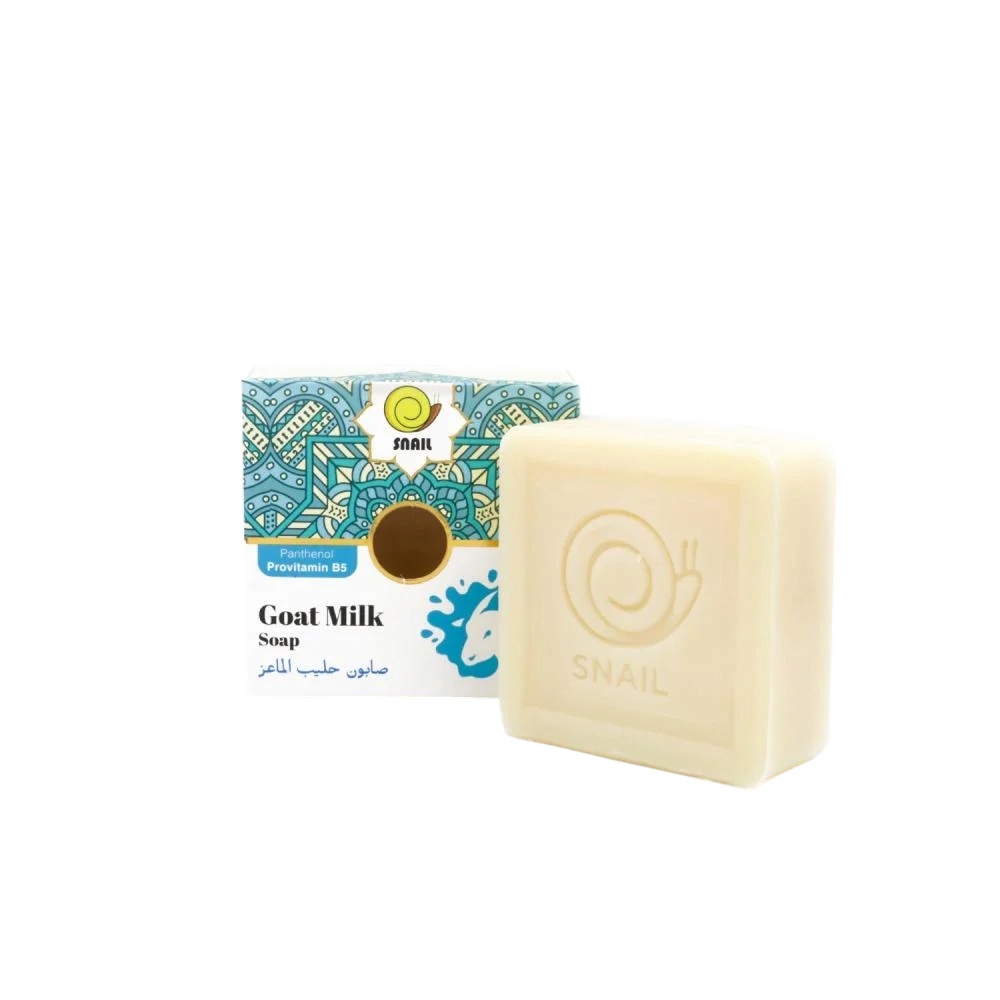 سنايل صابون حليب الماعز مرطب ومنقي للبشرة125جرام