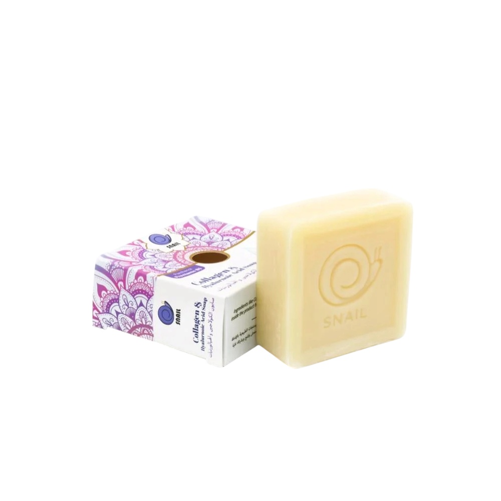 سنايل صابون الكولاجين و الهيالورنيك مرطب ومنقي للبشرة125جرام