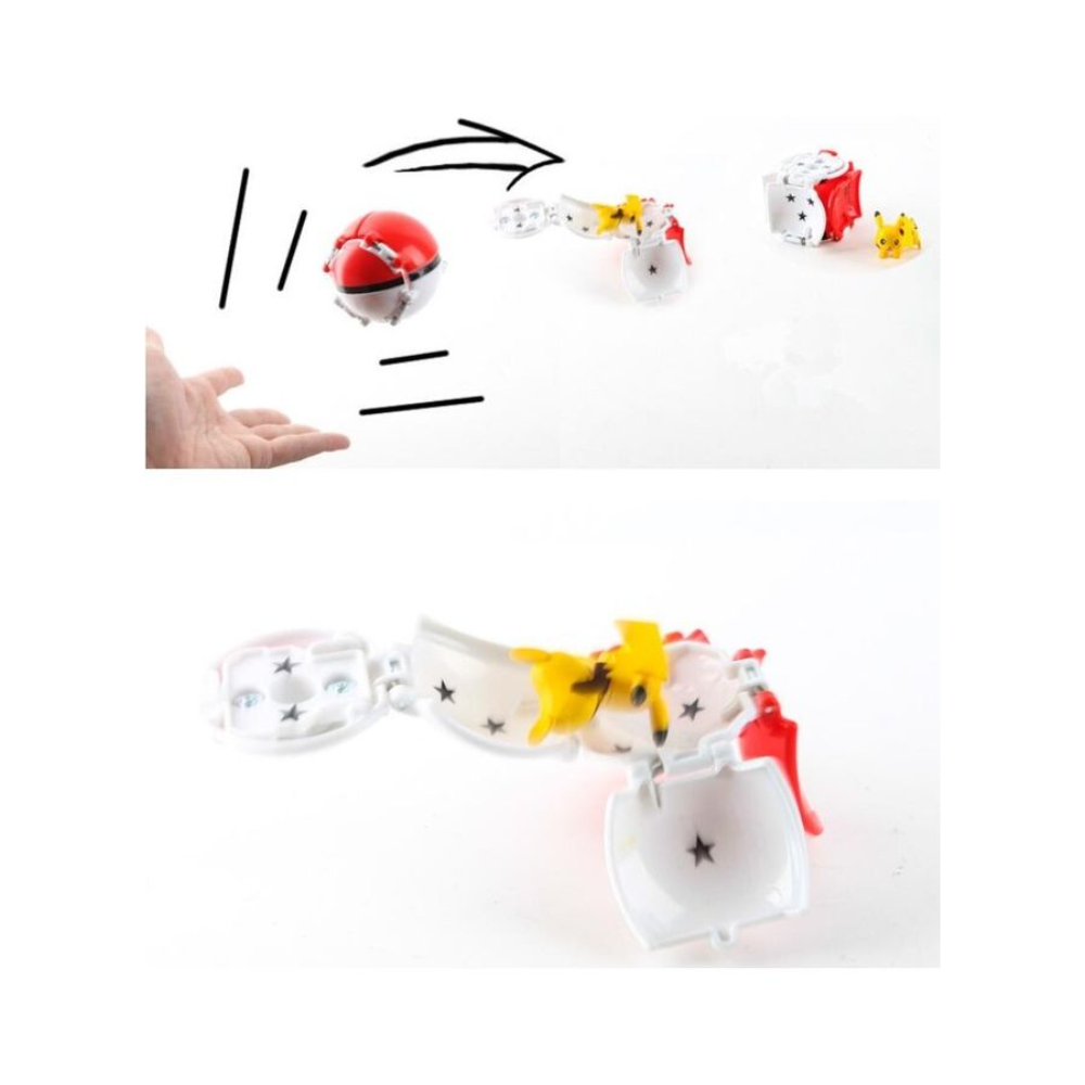  دمية متحركة قابلة للطي على شكل كرة بوكيمون قابلة للنفخ - موديل MMCX-008